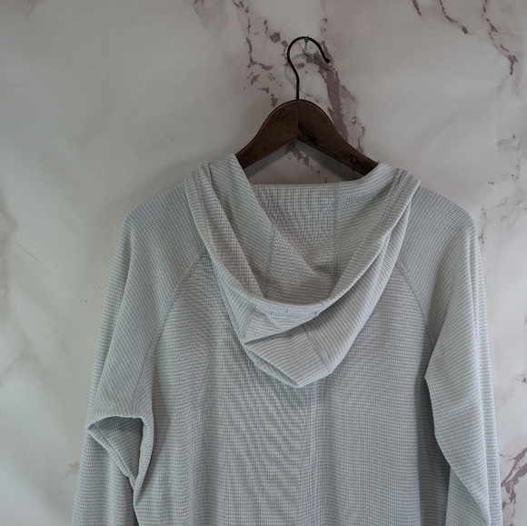 Kuhl Hoodie Womens Large Stria Gray Striped Pullover Kangaroo Pocket - Picture 6 of 12